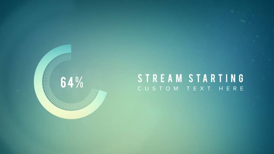 Stream Starting Soon screen PREMIUM template on Streamplay