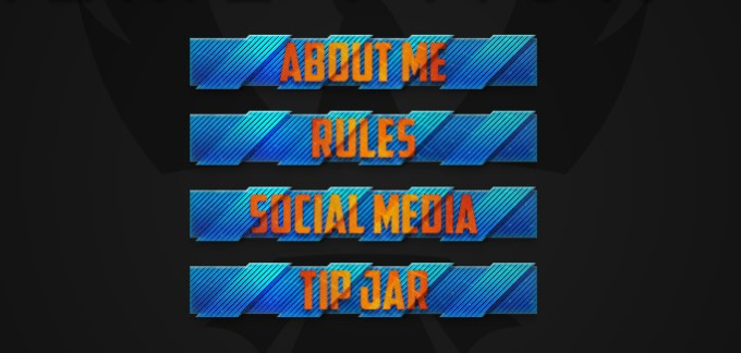 Blue and RedOrange Retro Twitch panel by Behance