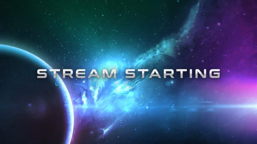 Stream Starting Soon screen PREMIUM template on Stream Spell
