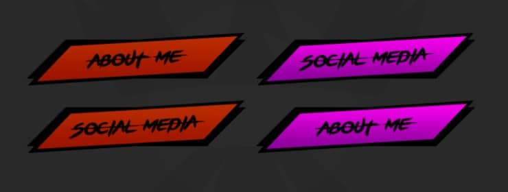 flavorful Twitch Panels from Behance